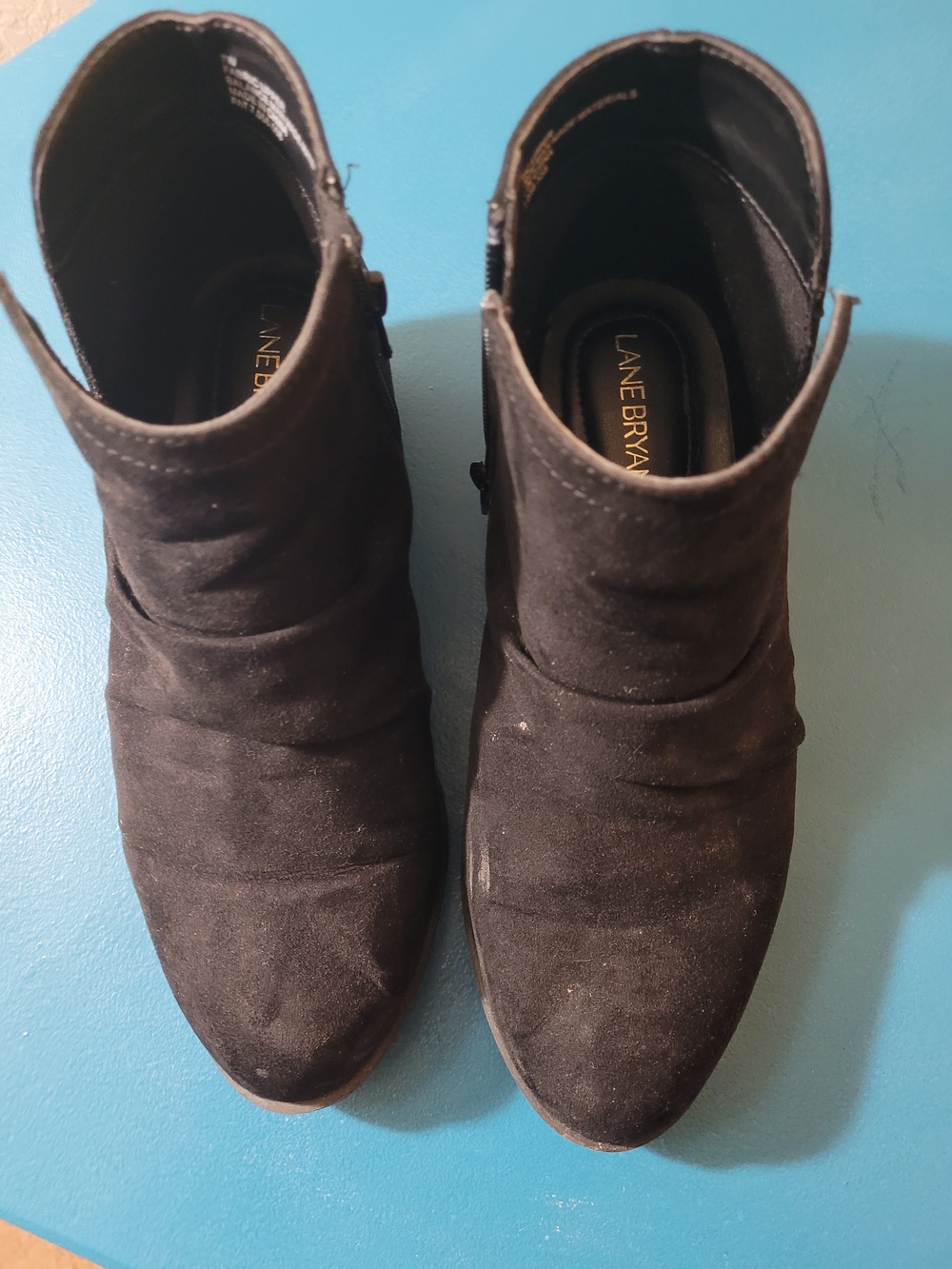 Lane Bryant Black Suede Ankle Boots - Women's